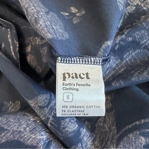 NWT Pact Organic Cotton Stripes & Floral Cross Back Mini Dress With Pockets - Picture 9 of 12